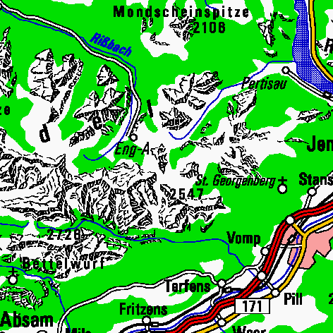 Karte Karwendel Ost