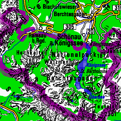 Karte Königssee